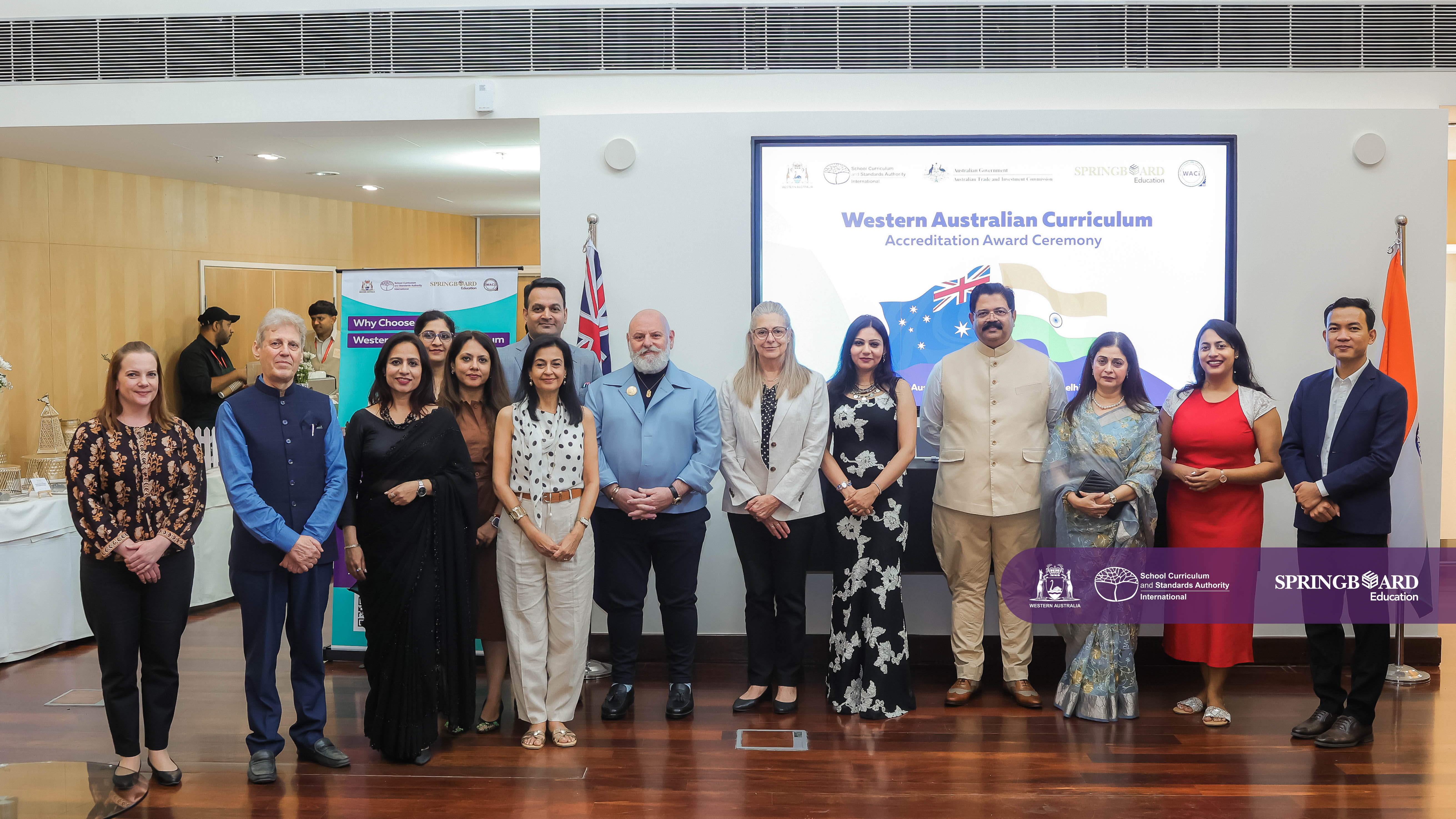 Distinguished guests, school leaders, and education partners gathered for the accreditation award ceremony