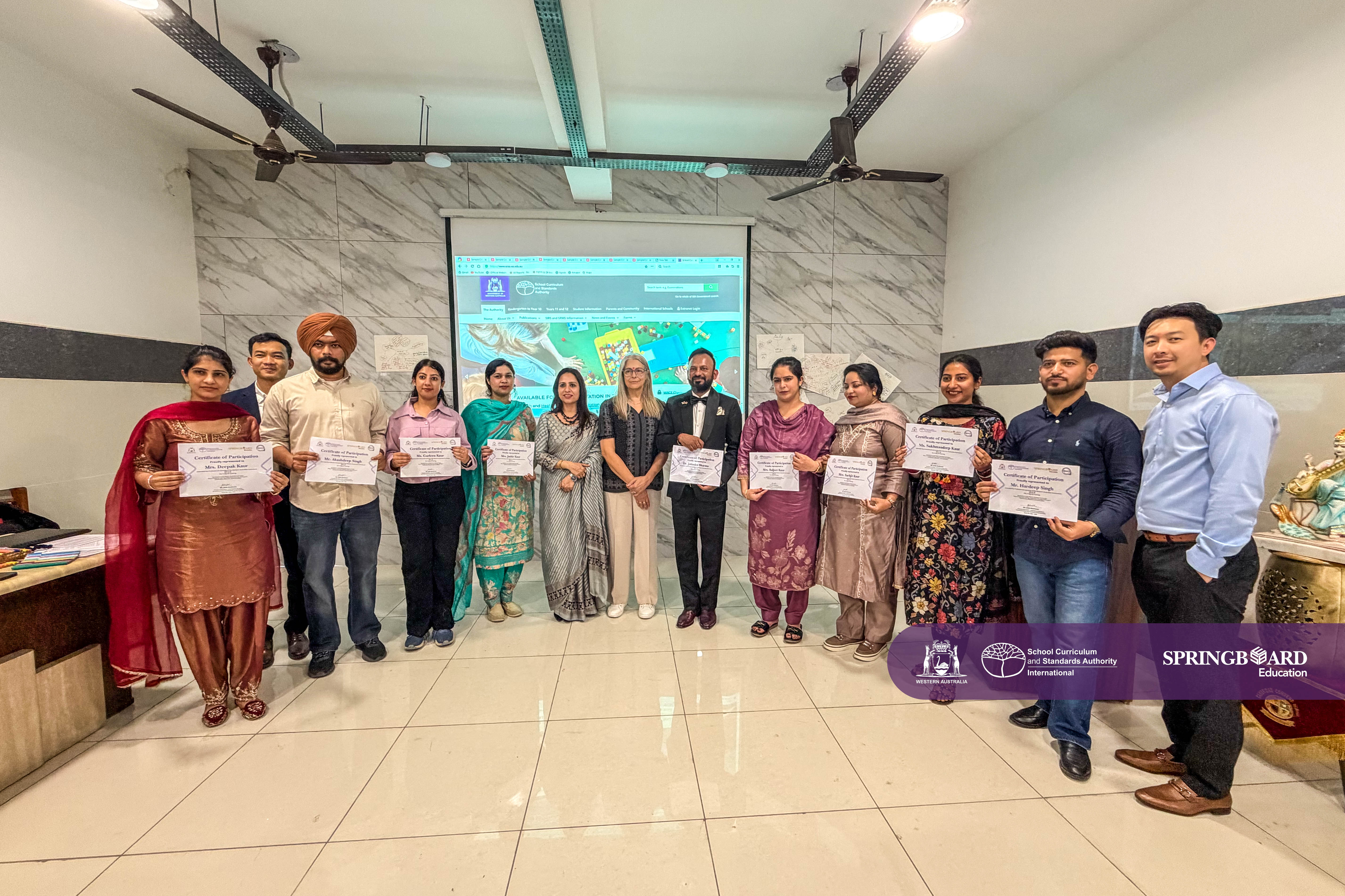 Professional development session for international school teachers