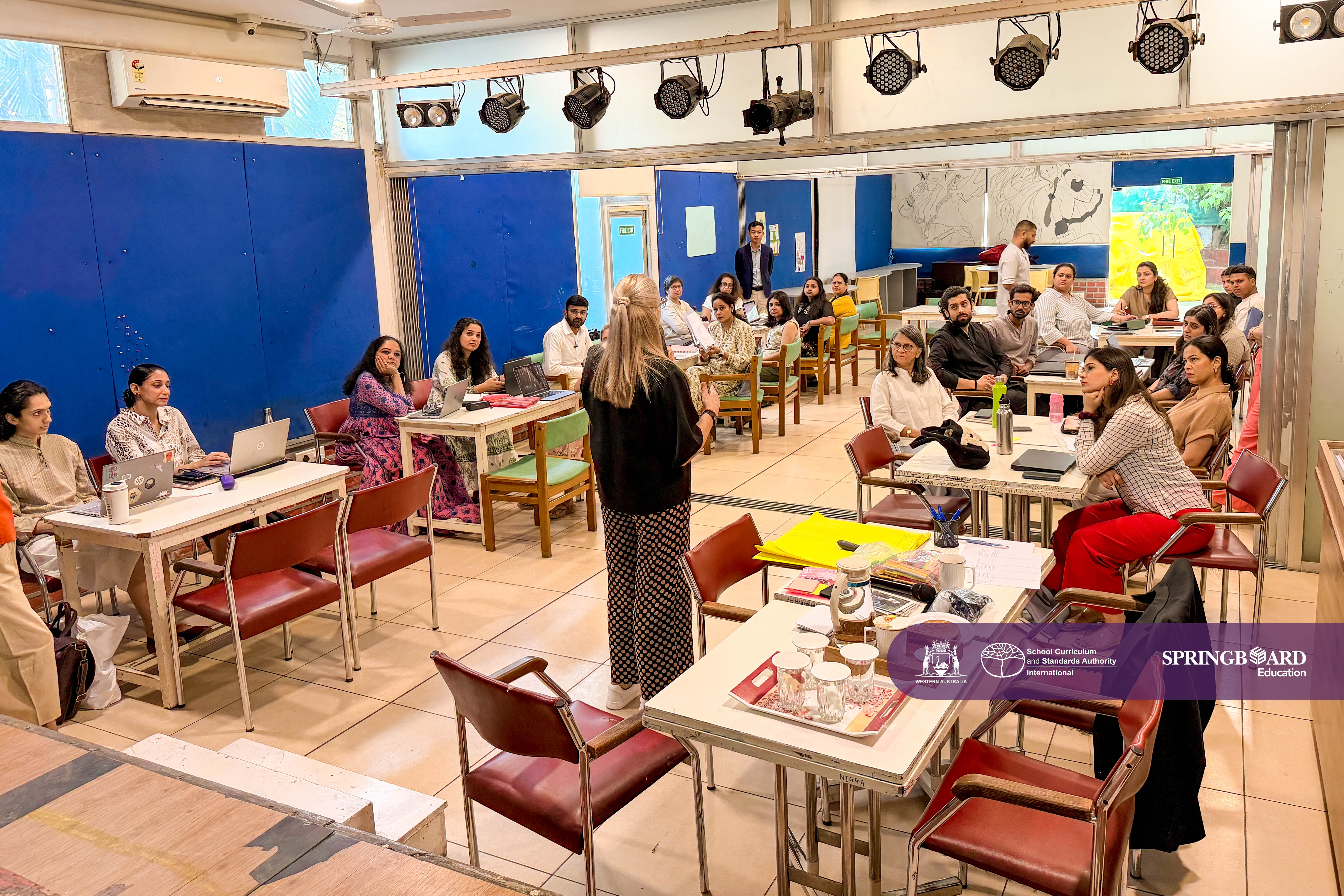 Professional development session for international school teachers